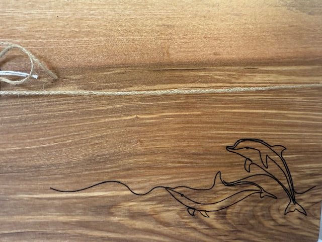 Dolphin Engraved Serving / Charcuterie Board