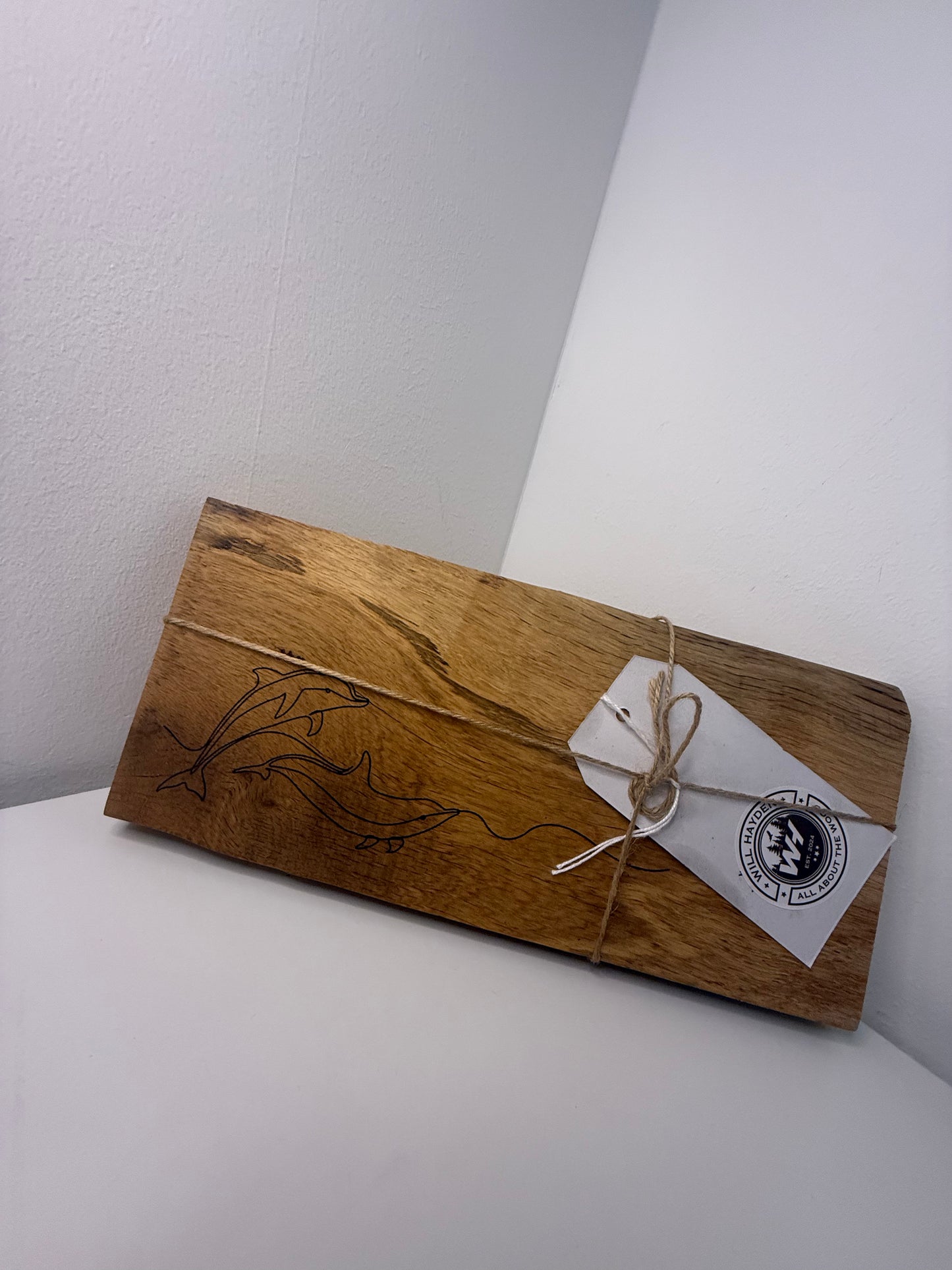 Small Dolphin Engraved Serving / Charcuterie Board
