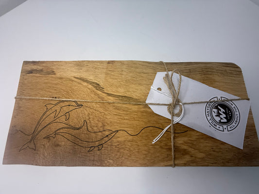 Small Dolphin Engraved Serving / Charcuterie Board